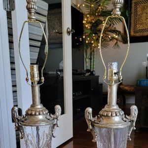 Trophy Silver Crystal Vintage Lamps